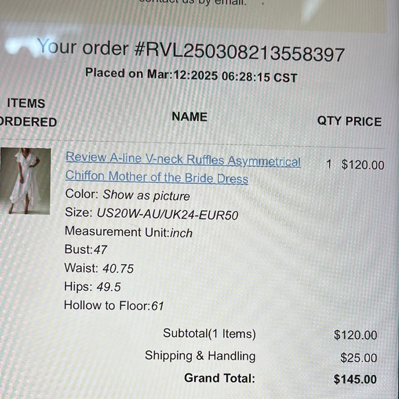 White Aline V neck Ruffle dress - Picture 3 of 3